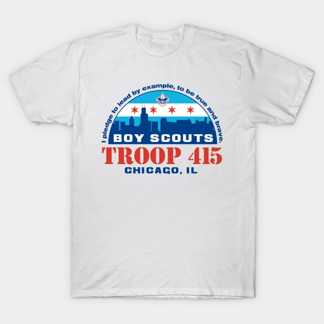 Troop 415 Chicago T-Shirt by BRAVOMAXXX